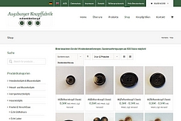 Augsburger Knopffabrik Onlineshop erstellen lassen