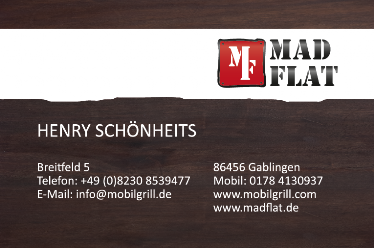 MadFlat mobiler Grill Augsburg MadFlat mobiler Grill Augsburg