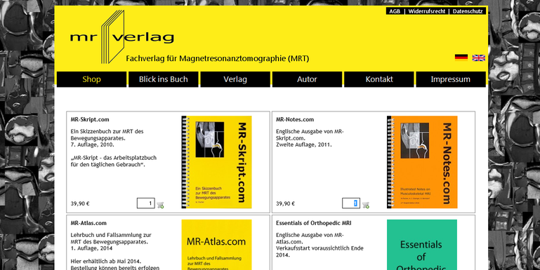 Neuer Onlineshop für den mr-verlag von Dr. Fischer
